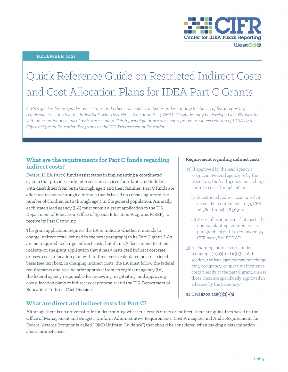 Restricted Indirect Cost Rate